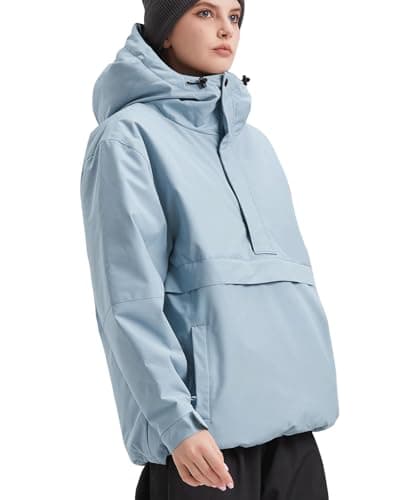 Womens Waterproof Winter Ski Coat BUMDEEP Thick Hooded Windbreaker