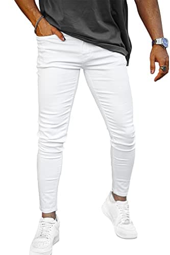 Men's Slim Fit Ripped Stretch Jeans