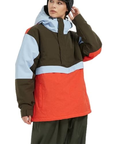 Womens Waterproof Winter Ski Coat BUMDEEP Thick Hooded Windbreaker