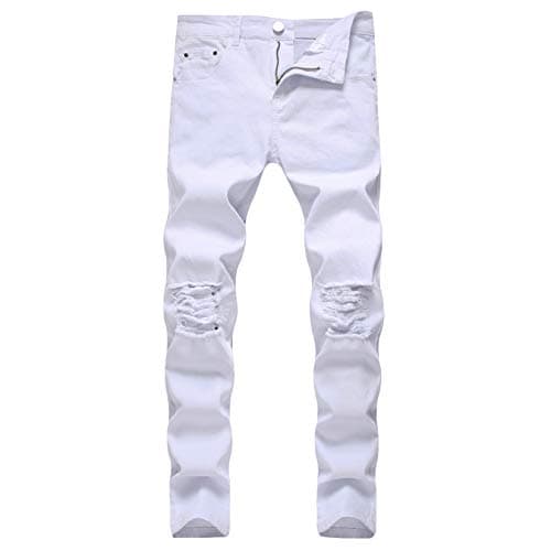 Slim-Fit Distressed Jeans for Men