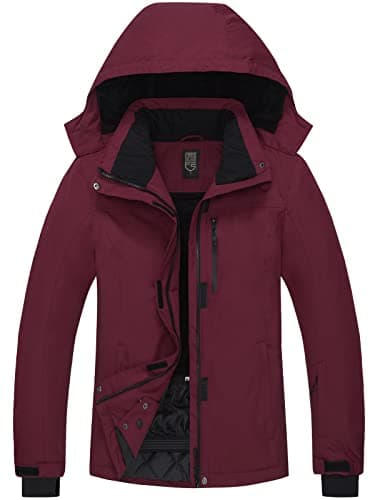Women's Waterproof Ski Jacket with Fleece Lining