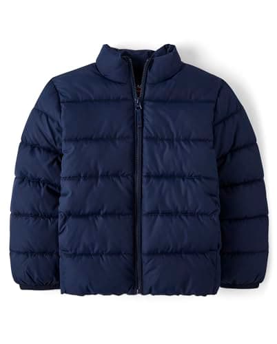 Boys' Medium Weight Puffer Jacket for Fall and Winter