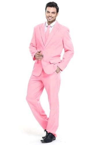 U Look Ugly Today Men's Prom Suit Solid Color for Themed Events and Clubbing