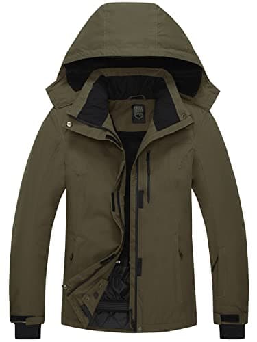 Women's Waterproof Ski Jacket with Fleece Lining