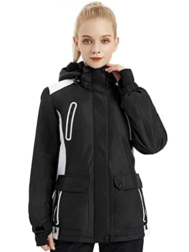 Women's Waterproof Ski Jacket with Fleece Lining