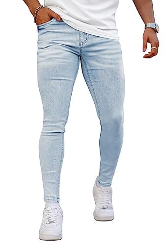 Men's Slim Fit Ripped Stretch Jeans