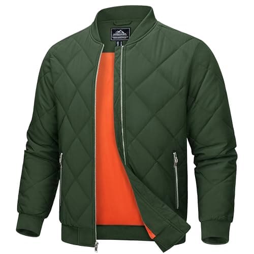 MAGCOMSEN Men's Zip-Up Bomber Jacket