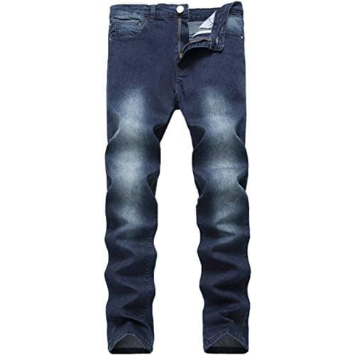 Leward Men's Blue Skinny Jeans Slim Fit Denim Pants