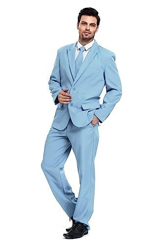U Look Ugly Today Men's Prom Suit Solid Color for Themed Events and Clubbing