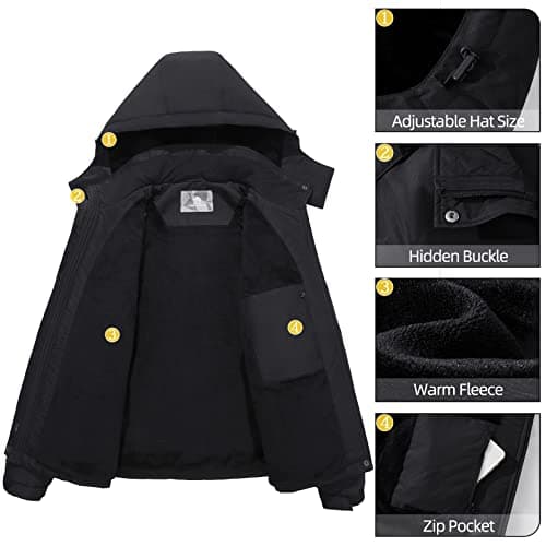 Camel Crown Women's Waterproof Ski Jacket
