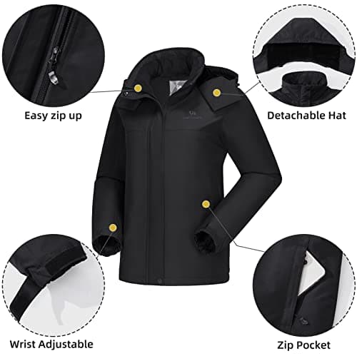 Camel Crown Women's Waterproof Ski Jacket