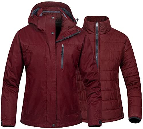 Waterproof 3-in-1 Ski Jacket for US Women