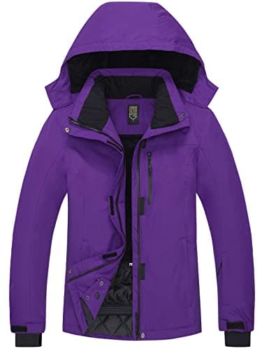 Women's Waterproof Ski Jacket with Fleece Lining