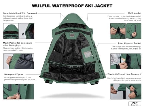 Waterproof Ski Jacket for Men