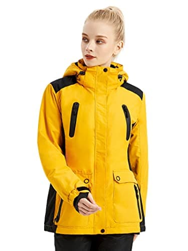 Women's Waterproof Ski Jacket with Fleece Lining