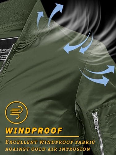 TACVASEN Men's Bomber Jacket