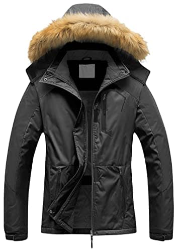 Women's Waterproof Ski Jacket Winter Snow Coats Fur Hooded Raincoat Parka