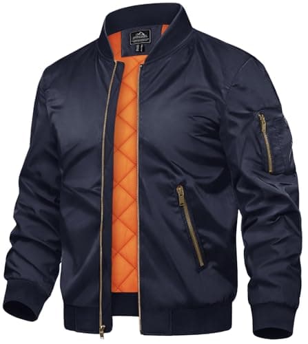 Refined Title: TACVASEN Men's Bomber Jackets - Warm Windbreaker Coats