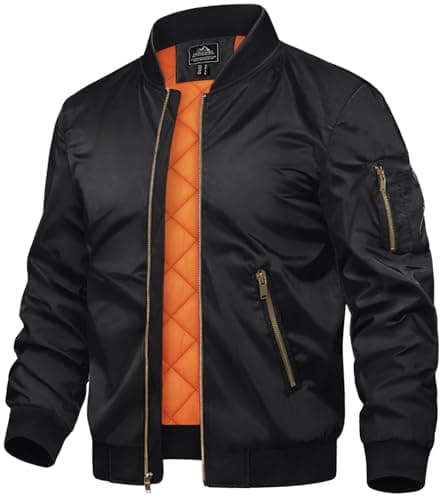 Refined Title: TACVASEN Men's Bomber Jackets - Warm Windbreaker Coats