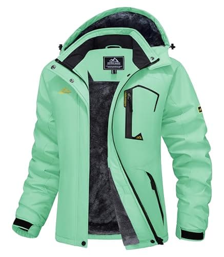 MAGCOMSEN Women's Waterproof Insulated Snow Jacket