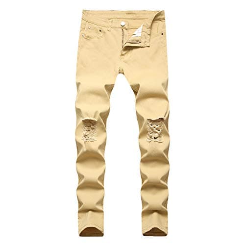 Slim-Fit Distressed Jeans for Men