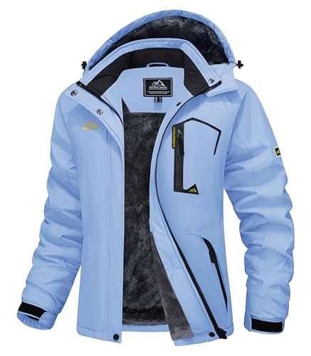 MAGCOMSEN Women's Waterproof Insulated Snow Jacket
