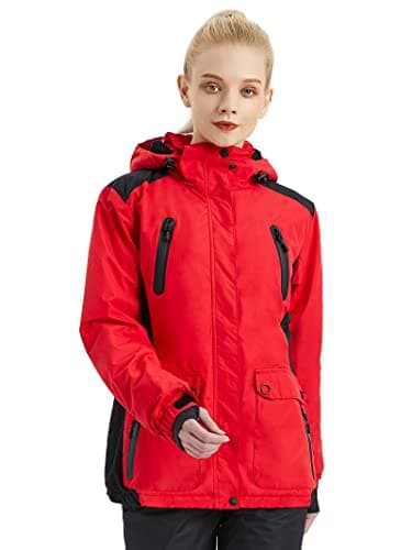 Women's Waterproof Ski Jacket with Fleece Lining