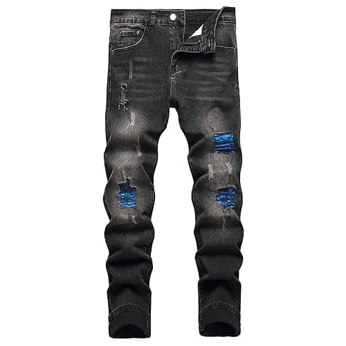 Men's Slim Fit Ripped Skinny Jeans