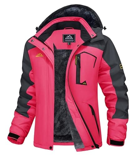 MAGCOMSEN Women's Waterproof Insulated Snow Jacket