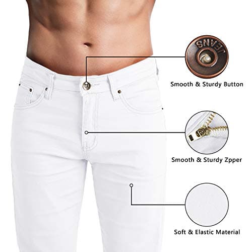 Slim Fit Skinny Stretch Comfy Denim Jeans for Men