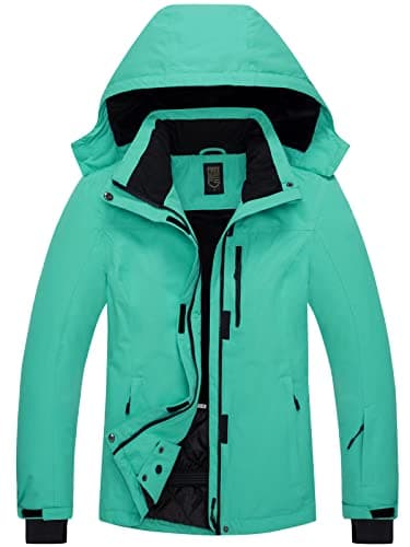 Women's Waterproof Ski Jacket with Fleece Lining