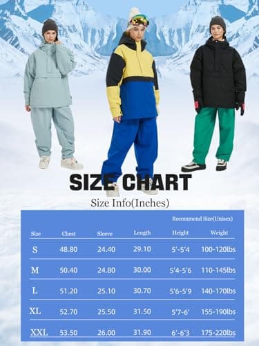 Womens Waterproof Winter Ski Coat BUMDEEP Thick Hooded Windbreaker