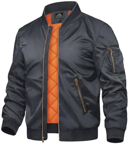 Refined Title: TACVASEN Men's Bomber Jackets - Warm Windbreaker Coats