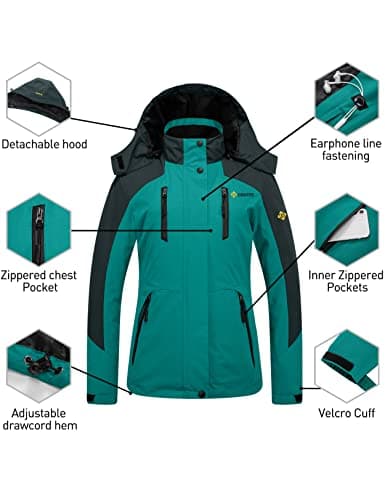 GEMYSE Women's 3-in-1 Ski Jacket