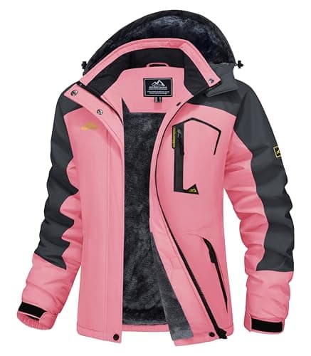 MAGCOMSEN Women's Waterproof Insulated Snow Jacket