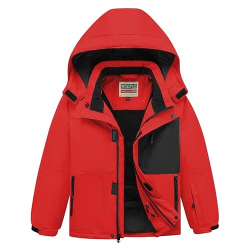 Boys' Waterproof Ski Jacket - Winter Snow Coat for Kids