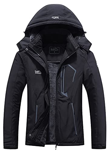 Pooluly Women's Ski Jacket Winter Waterproof Windbreaker Hooded Raincoat Snowboarding Jackets