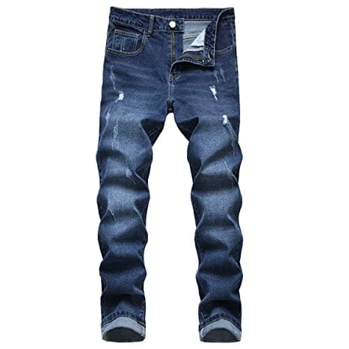 RANMCC Men's Slim Fit Ripped Jeans