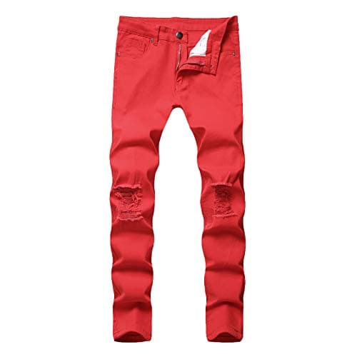 Slim-Fit Distressed Jeans for Men