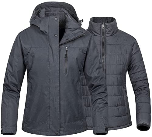 Waterproof 3-in-1 Ski Jacket for US Women