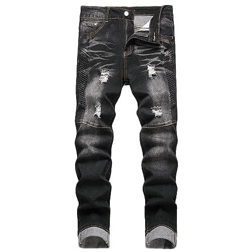 Men's Slim Fit Ripped Skinny Jeans