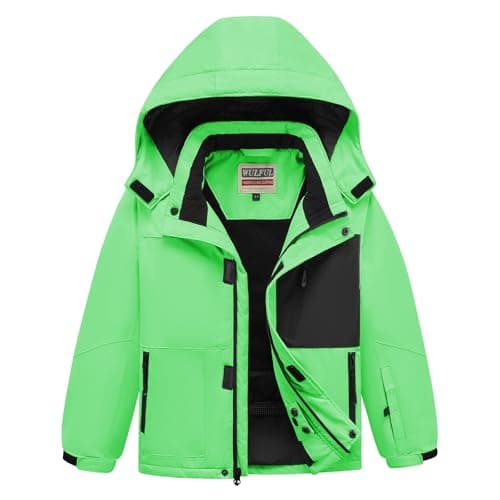 Boys' Waterproof Ski Jacket - Winter Snow Coat for Kids