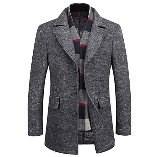 Men's Wool Trench Coat
