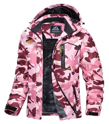 MAGCOMSEN Women's Waterproof Insulated Snow Jacket