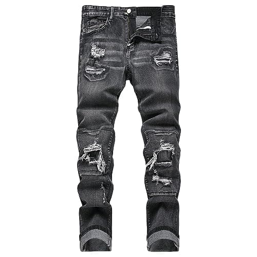 Men's Slim Fit Ripped Skinny Jeans