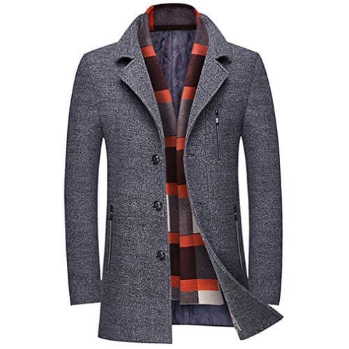 Men's Wool Trench Coat