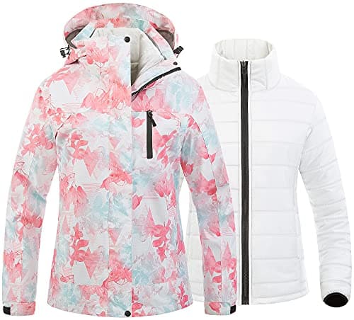 Waterproof 3-in-1 Ski Jacket for US Women