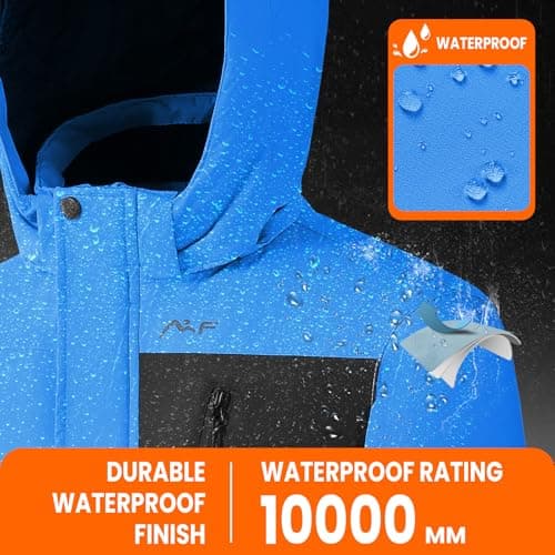 Boys' Waterproof Ski Jacket - Winter Snow Coat for Kids