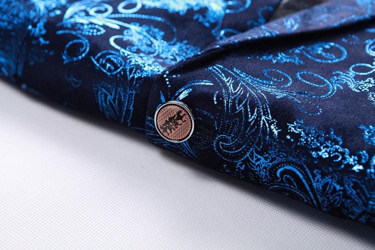 Stylish Men's Floral Suit Jacket for Dinner Party, Prom, and Wedding Tuxedo