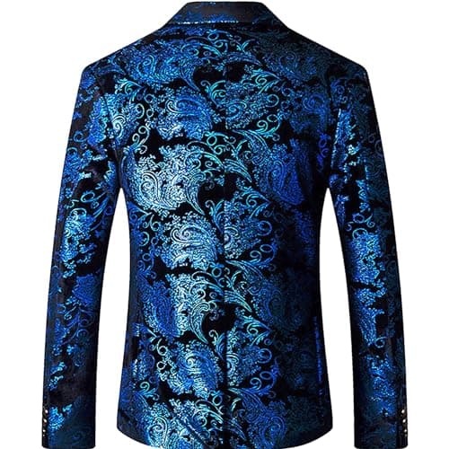 Stylish Men's Floral Suit Jacket for Dinner Party, Prom, and Wedding Tuxedo